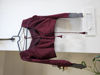 Picture of Maroon and grey half saree from bullion knot