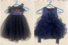 Picture of Never worn  black (nakshatra kids ) and navy blue frocks combo for 2-4Y