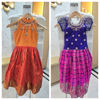 Picture of Silk lehenga and silk gown combo For 4-6Y