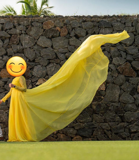 Picture of Yellow Photoshoot Ready Dress