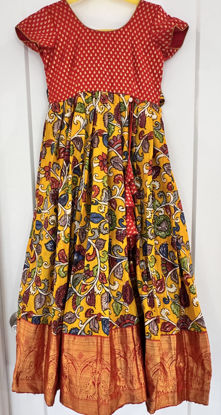 Picture of Pure Kalamkari Long Frock For 6-8Y
