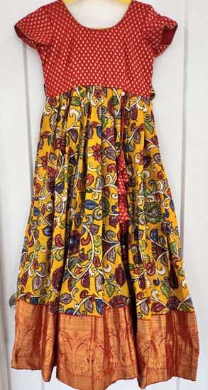 Picture of Pure Kalamkari Long Frock For 6-8Y