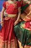 Picture of Mirchi Red Lehanga with Benaras border For 6-8Y