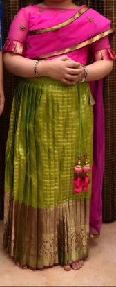 Picture of Silk lehanga and designer top For 4Y