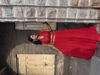 Picture of Red mirror pleated lehenga