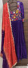 Picture of Hand embroidered designer long frock with dupatta