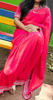 Picture of Brick Red Tissue Georgette Saree with heavy bead work all over