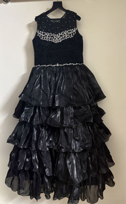 Picture of Stunning Black Layered Frock For 12-15Y