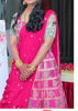Picture of Vibrant Pink & Bottle Green Printed Lehenga Set