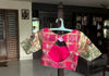 Picture of Vibrant Pink & Bottle Green Printed Lehenga Set
