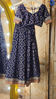 Picture of Elegant Navy Blue georgette lehenga with cream dupatta
