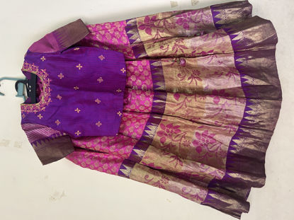 Picture of Pure kanchi pattu lehenga For 4-6Y