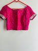 Picture of Pink mirror work Lehanga with khaddi georgette duppata