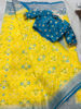 Picture of Banaras saree with 2 blouses