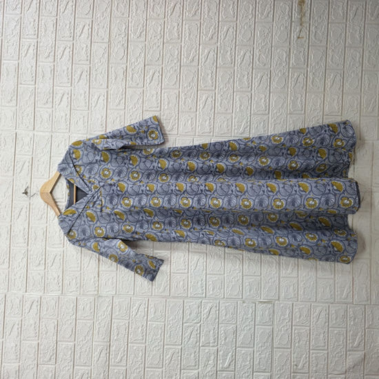 Picture of Never worn Cotton Block Printed A-Line Frock