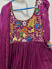 Picture of Hand embroidered long frock with scallope work dupatta