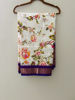 Picture of Ikkat kalamkari digital  print pattu saree