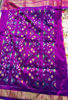 Picture of Ikkat kalamkari digital  print pattu saree
