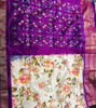 Picture of Ikkat kalamkari digital  print pattu saree