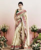 Picture of Cream tissue organza saree from sindhureddyofficial