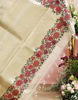 Picture of Cream tissue organza saree from sindhureddyofficial
