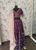 Picture of Taruni Purple embroidered lehenga