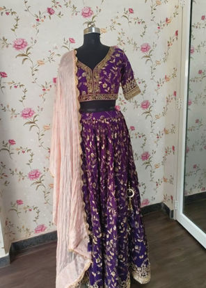 Picture of Taruni Purple embroidered lehenga