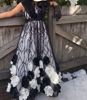 Picture of Black Floral Frock For 3-4Y