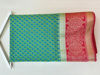 Picture of Pista Green pure chanderi Saree with contrast Pink border