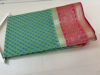 Picture of Pista Green pure chanderi Saree with contrast Pink border