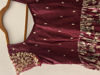 Picture of Marron Pure pen Kalamkari Anarkali
