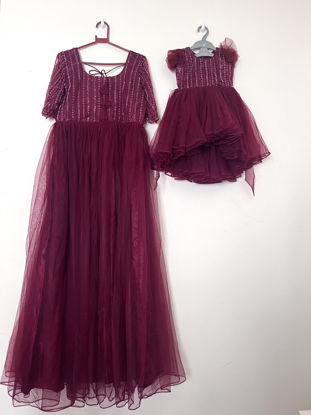 Picture of Mom and Daughter (2-3Y) Combo Frocks