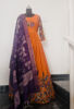 Picture of Hand painted Pen kalamkari frock and dupatta