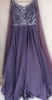 Picture of Elegant Sequined Evening Gown with Sheer Cape Overlay