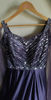 Picture of Elegant Sequined Evening Gown with Sheer Cape Overlay