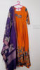 Picture of Hand painted Pen kalamkari frock and dupatta