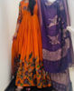 Picture of Hand painted Pen kalamkari frock and dupatta