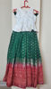 Picture of Banarasi Lehanga with white peplum top For 8-10Y