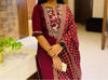 Picture of Unique 3 piece Wine colour dress