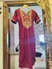 Picture of Unique 3 piece Wine colour dress