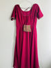 Picture of Wine georgette anarkali with duppata