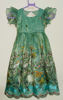 Picture of Beautiful Embroidery Green Frock with Pink Over coat For 2-4Y