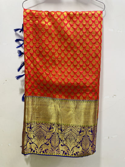 Picture of Pure kanchipattu saree with stitched blouse