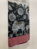Picture of Black and pink combination saree (only saree)