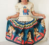 Picture of Tussar lehenga and blouse 2-4y
