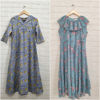 Picture of Combo of Cotton Block Printed A-Line Frock & Georgette Frock