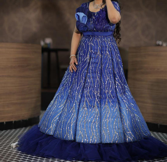 Picture of Flair Elegance  👗 Royal Grace Designer Panel Dress – Limited Edition