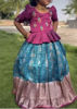Picture of Semi kanchi pattu lehanga For 2-4Y