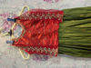 Picture of Semi Gadwal pattu lehanga with maggam work blouse For 2-4Y