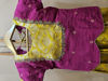 Picture of Yellow and Magenta pavadai set For 6-8Y